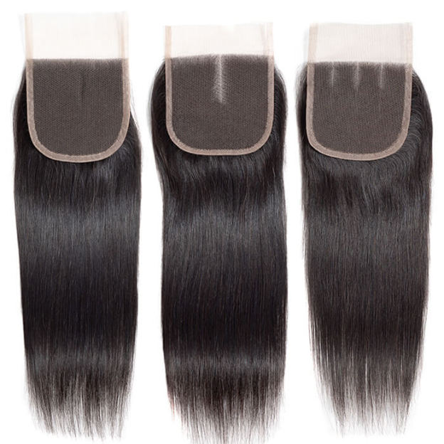 Peruvian straight hair 3 bundle set with 4x4 closure from onimehair, soft unprocessed virgin human hair for natural styling.