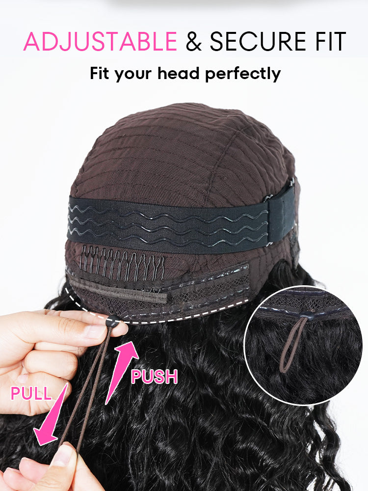 Onimehair™  Pre-Bleached Knots 13x4/13x6 HD Lace Straight Human Hair Wear Go Glueless Wig With Elastic Draw-string