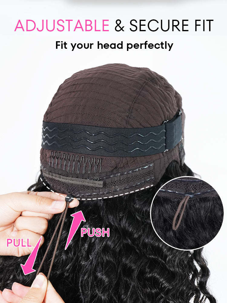 Onimehair™  Pre-Bleached Knots 13x4/13x6 HD Lace Straight Human Hair Wear Go Glueless Wig With Elastic Draw-string