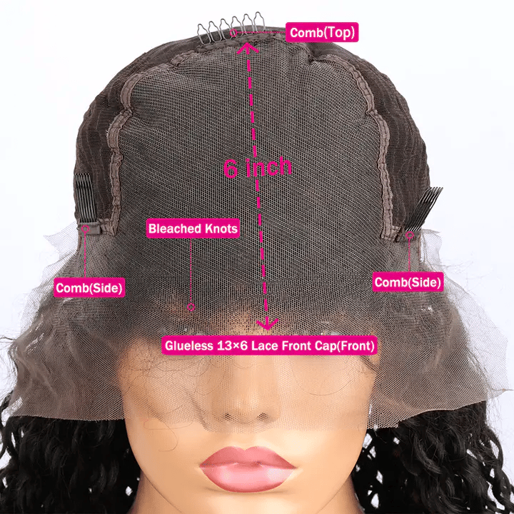 MySite Bouncy Loose Wave Glueless Lace Human Hair Bob Wig with 13x6 lace frontal, natural waves, and sleek style.