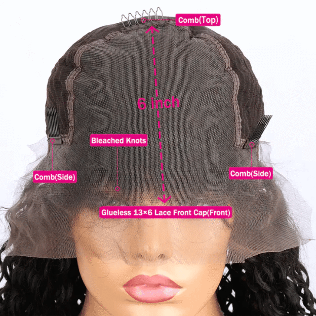 MySite Bouncy Loose Wave Glueless Lace Human Hair Bob Wig with 13x6 lace frontal, natural waves, and sleek style.