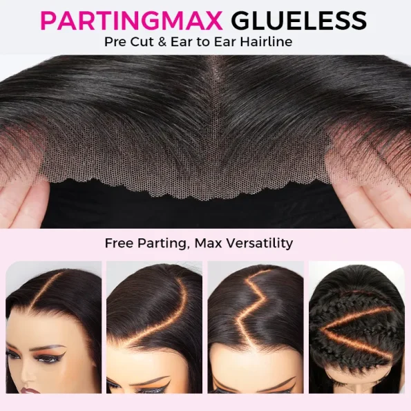 Water Wave Pull Go Drawstring Glueless 6×5 13×6 PartingMax HD Lace Frontal Human Hair Wig