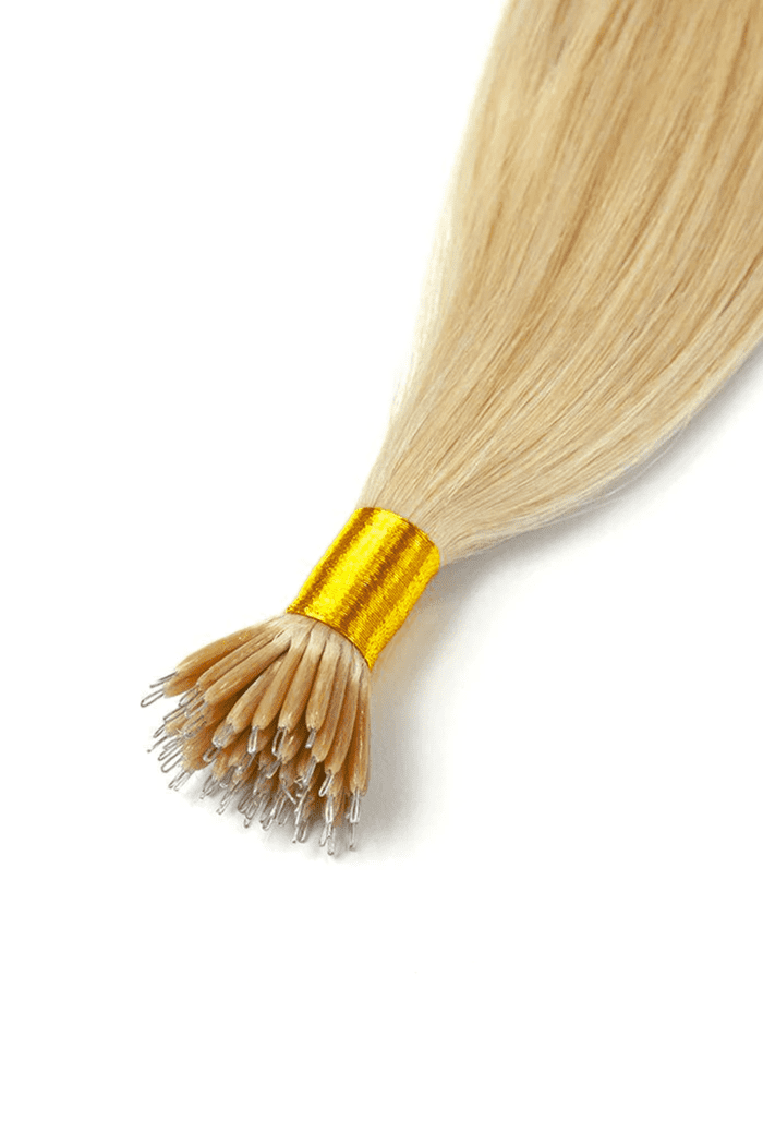 Light Golden Blonde  (#16) Nano Ring Hair Extensions