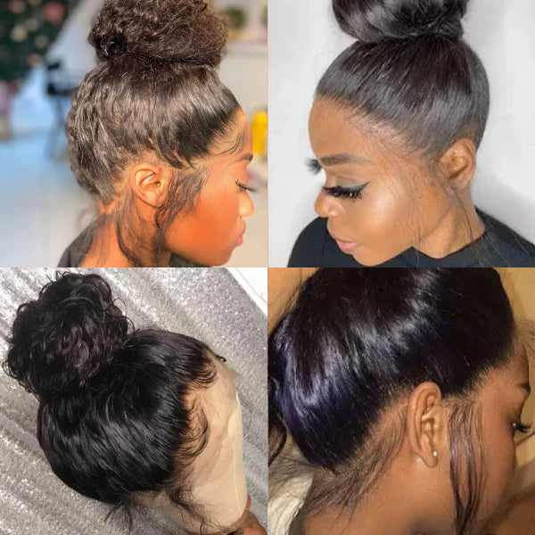 Onimehair™PreMax Wigs | 360 HD Lace Super Natural Hairline Invisi Drawstring Cap Water Wave Free Part Human Hair Wig Pre-Cut Lace