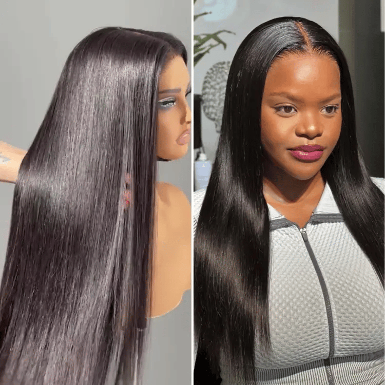 Onimehair™PreMax Wigs | 180% Density Bone Straight  Glueless 5x5 Closure HD Lace Lace Wig Pre-cut & Plucked & Bleached