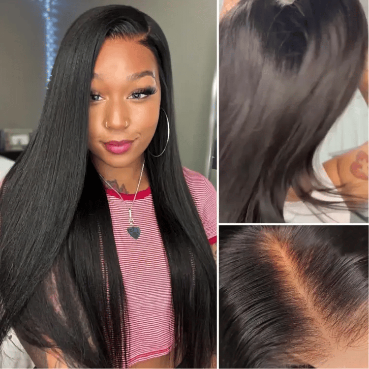 Onimehair™PreMax 2.0 Wigs | Nature Max Yaki Straight Ear-to-ear Glueless 13x5 Frontal HD Lace C Part Wig