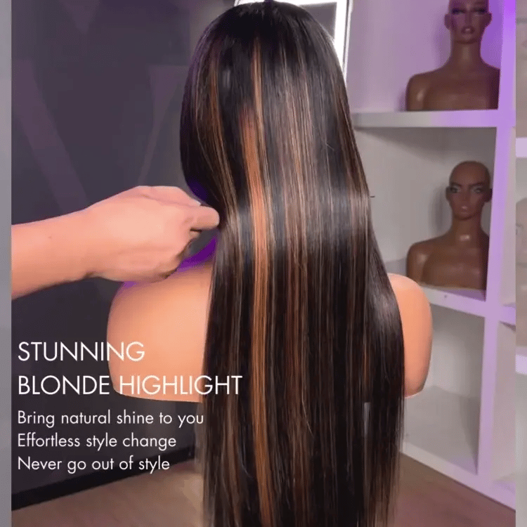 Onimehair™PreMax Wigs | Super Natural Hairline Silky Straight Glueless 13x4 Frontal Lace Wig Human Hair Pre-Cut Lace