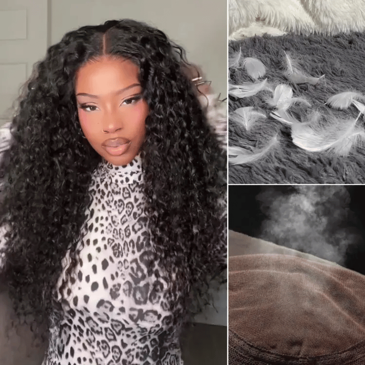 Onimehair™ Scalp Care Wigs | Effortless Water Wave Snugfit Glueless 5x5 Closure Pre-Cut Lace Curly Wig