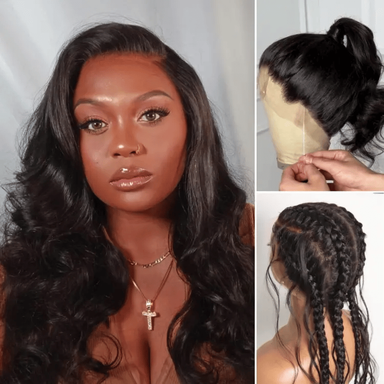 Onimehair™PreMax Wigs - HD Full Lace Water Wave / Straight / Body Wave Flexi-Fit Invisi Drawstring Cap Long Wig