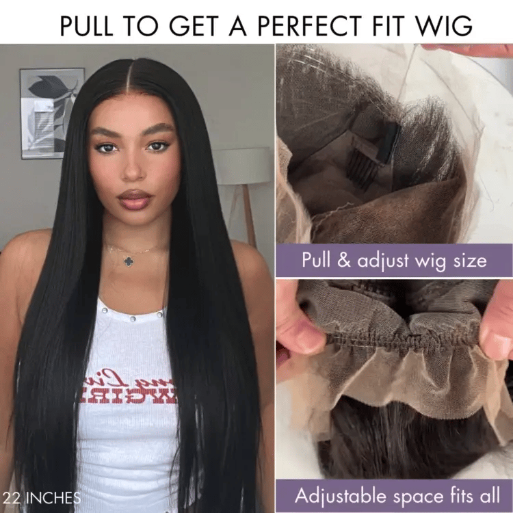 Onimehair™PreMax Wigs - HD Full Lace Water Wave / Straight / Body Wave Flexi-Fit Invisi Drawstring Cap Long Wig