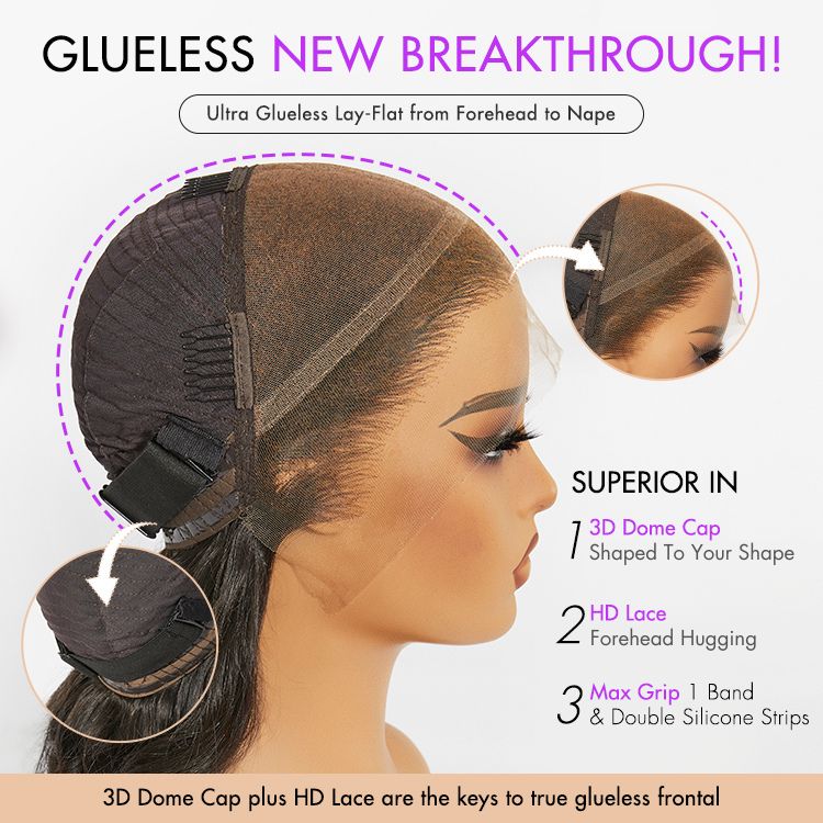 Onimehair™PreMax 2.0 Wigs | Nature Max Deep Wave Ear-to-ear Glueless 13x6 Frontal HD Lace Long Curly Wig