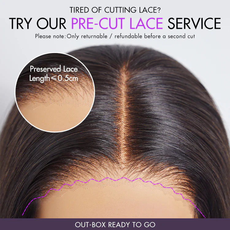 Onimehair™PreMax Wigs - Nature Max Yaki Straight Ear-to-ear 13x6 Frontal HD Lace Glueless Wig 100% Human Hair