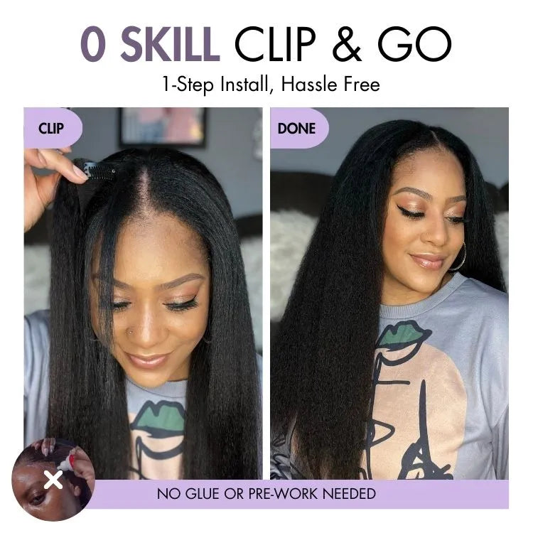 Onimehair™Body Wave / Straight / Kinky / Deep Wave Human Hair U Part Wig