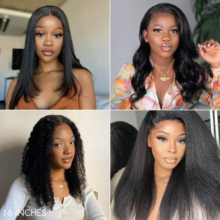 Onimehair™Body Wave / Straight / Kinky / Deep Wave Human Hair U Part Wig