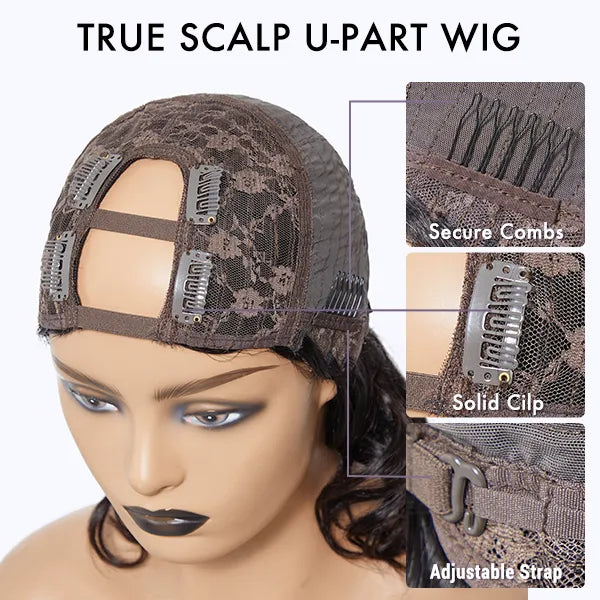 Onimehair™Body Wave / Straight / Kinky / Deep Wave Human Hair U Part Wig