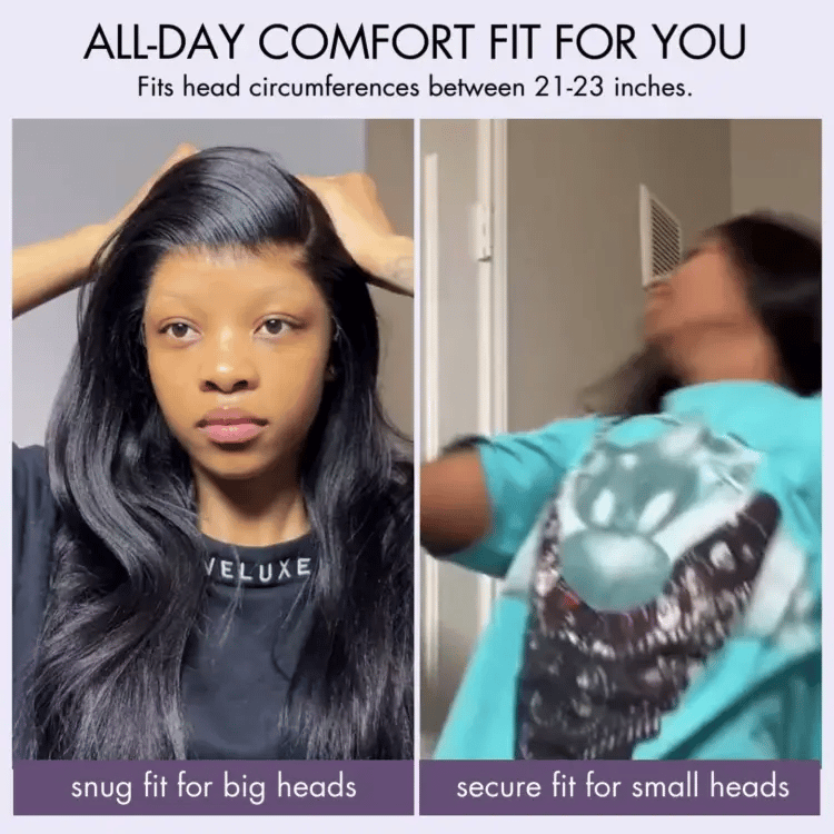 Onimehair™ Scalp Care Wigs - Silky Straight Middle Part Glueless 5x5 Closure Lace Long Wig Pre-Cut Lace