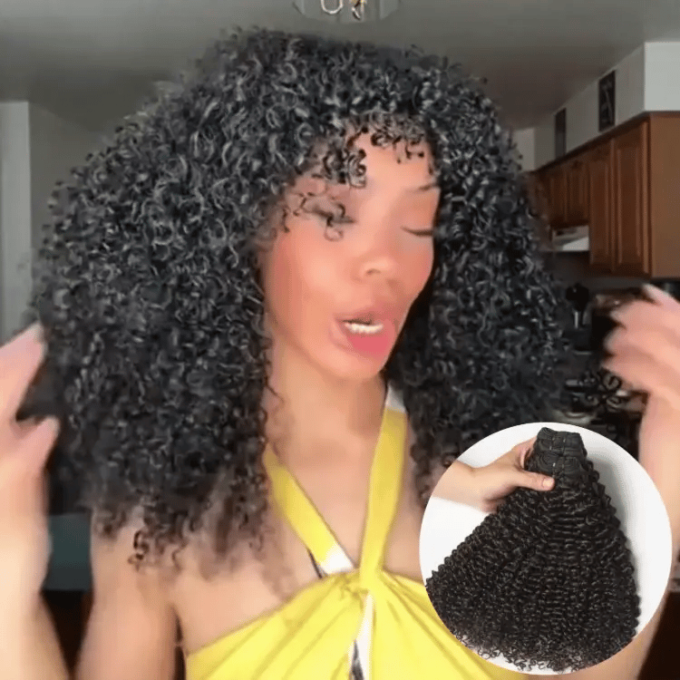 Onimehair™ Too Easy  Kinky Curly 100% Virgin Human Hair Bundles 1pc / 3pcs