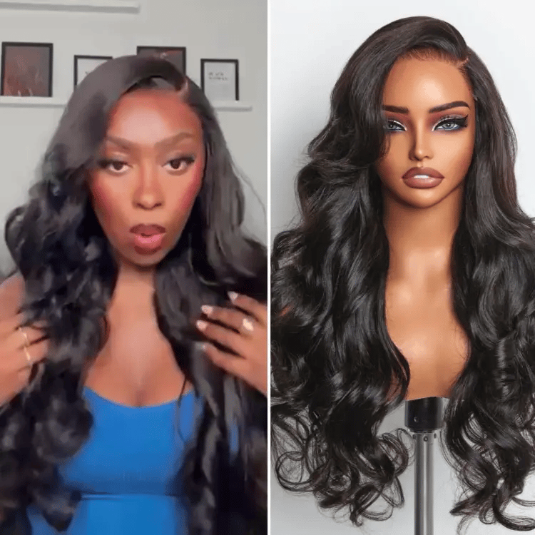 Onimehair™ All-Day Wig 180% Density Layered Loose Body Wave Glueless 7x6 Closure HD Lace Human Hair Long Wig Pre-Cut Lace