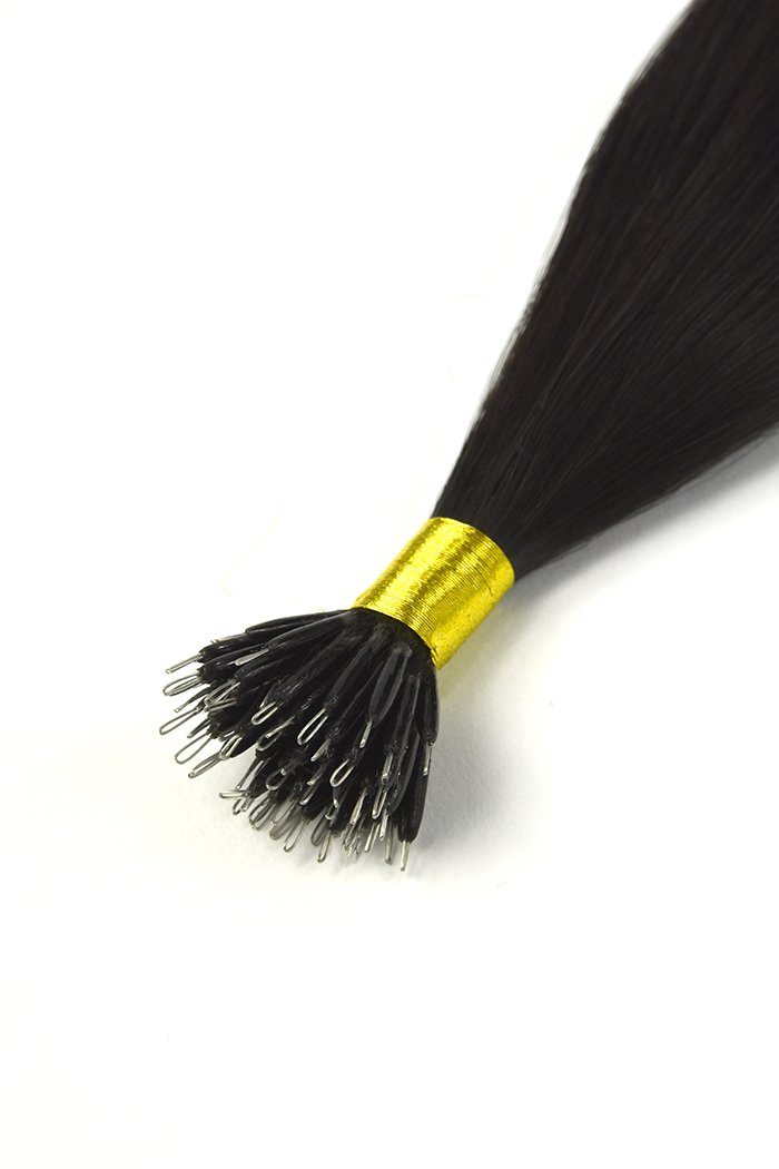 Natural/Off Black (#1B) Nano Ring Hair Extensions