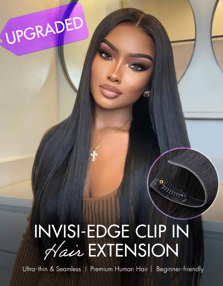 Body Wave Invisible Edge Clip in Hair Extensions Human Hair 110g 6pcs with Free Gift-17