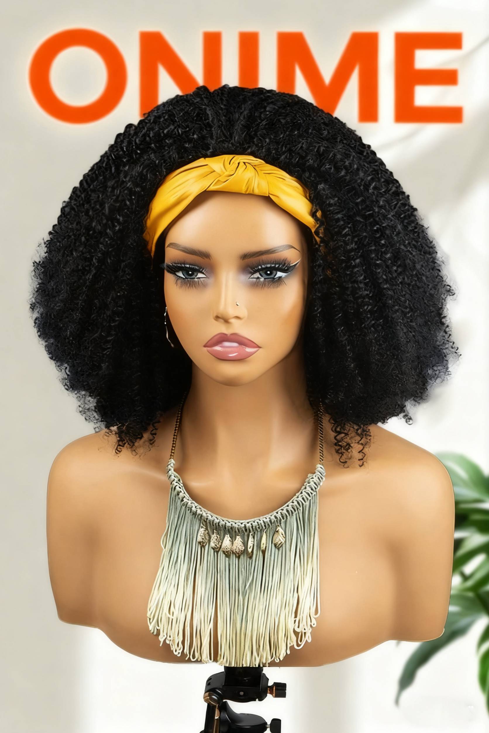 Onime Magic 1/4 Headband Wig Kinky Curly