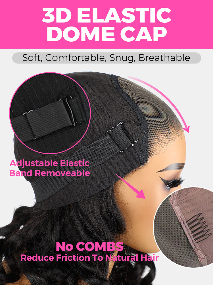 Onimehair™ Pre-style Finger Coily 250% Thick Curls Wear Go Glueless Wig 6x4 Pre-cut HD Lace Wig Pre-plucked