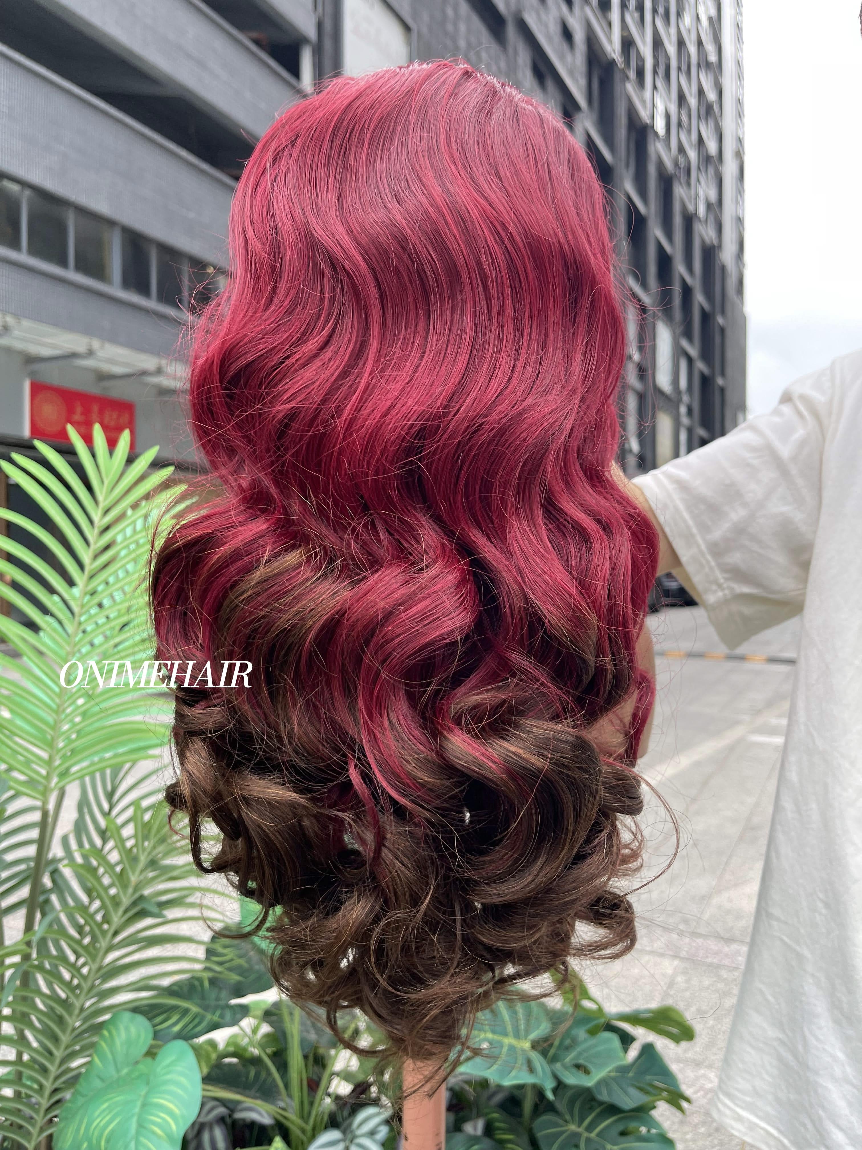 #99J/4 Rose Wavy Frontal Transparent 13X4  Lace - Onime Hair