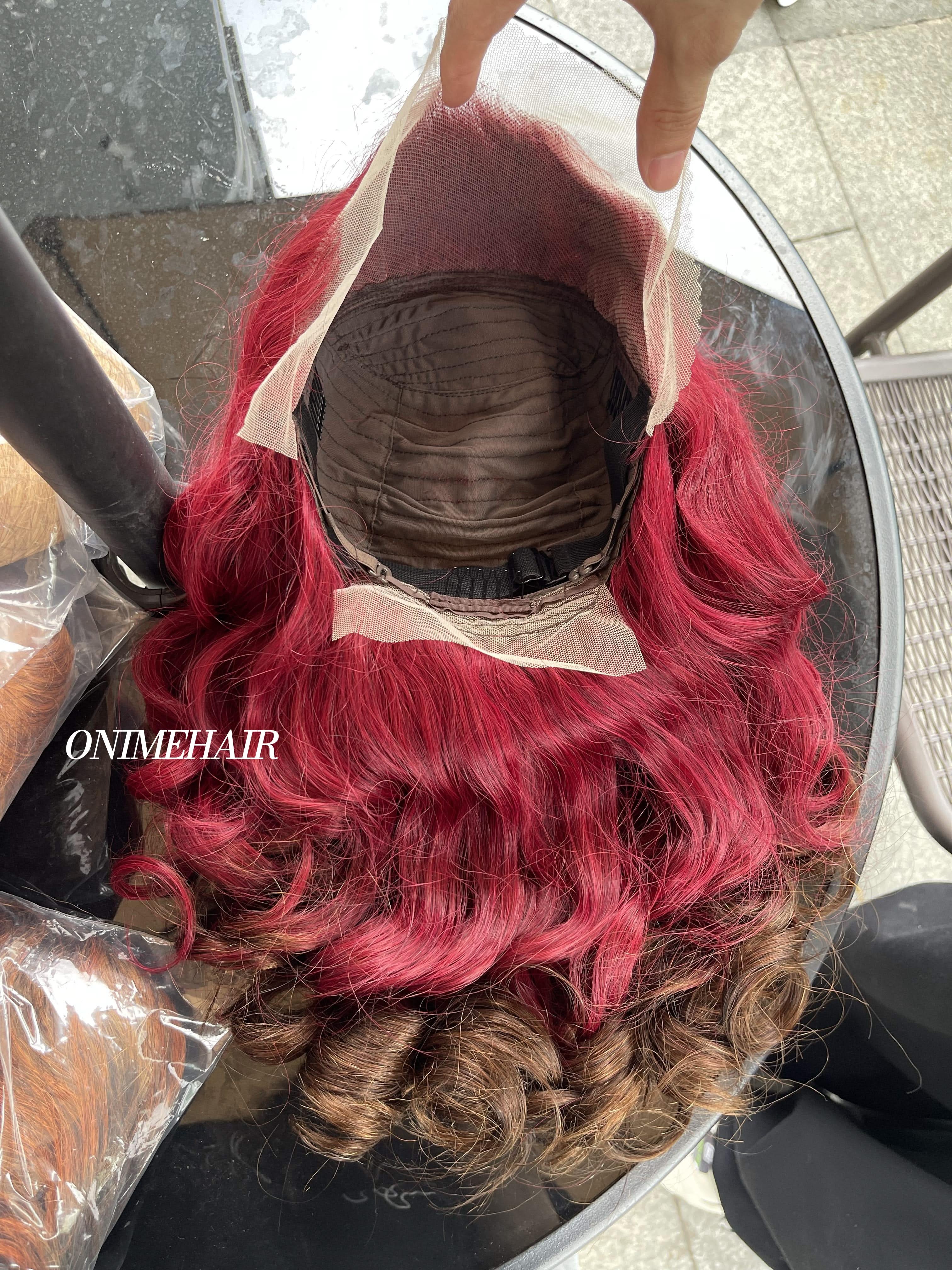 #99J/4 Rose Wavy Frontal Transparent 13X4  Lace - Onime Hair