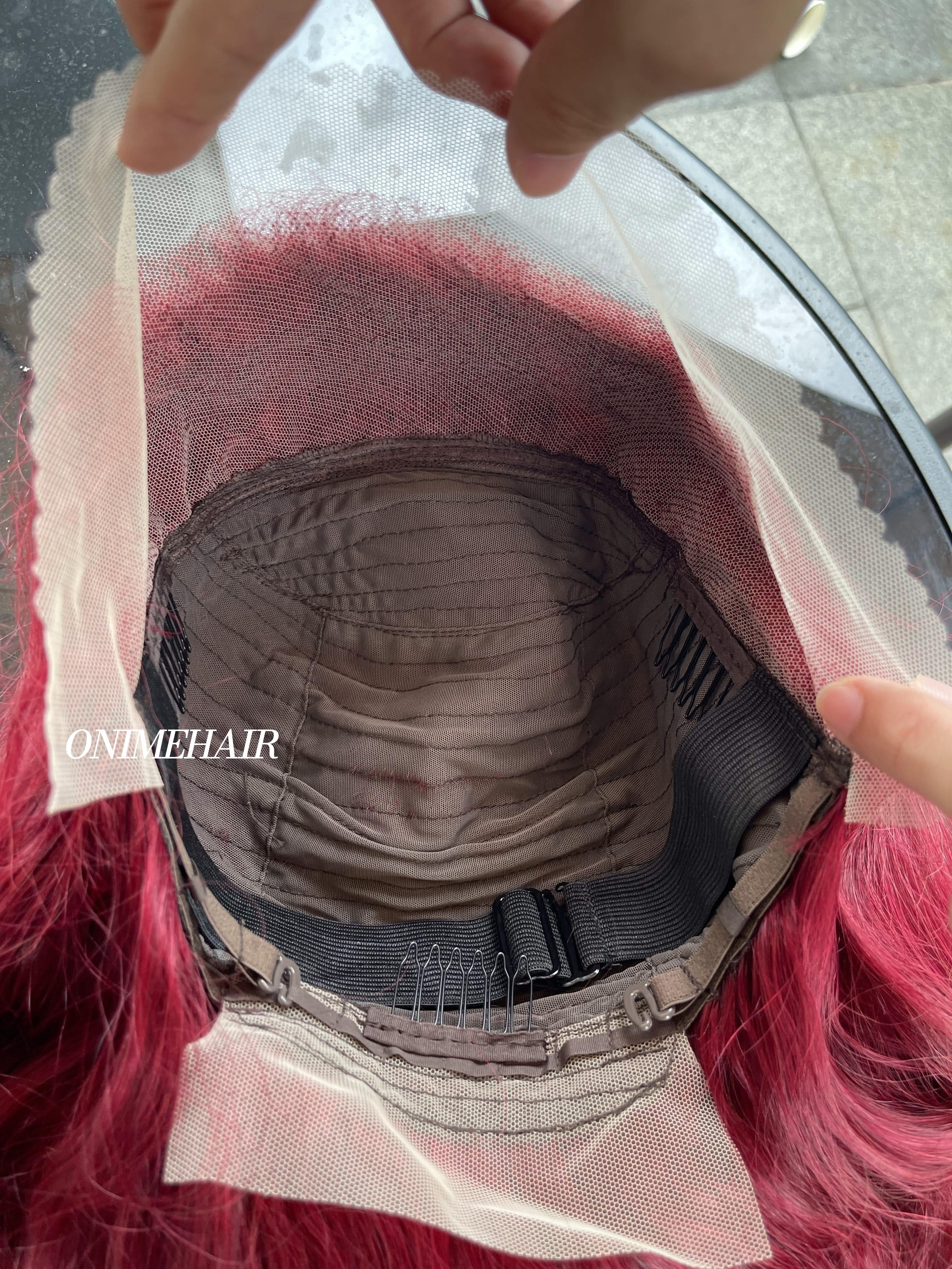 #99J/4 Rose Wavy Frontal Transparent 13X4  Lace - Onime Hair