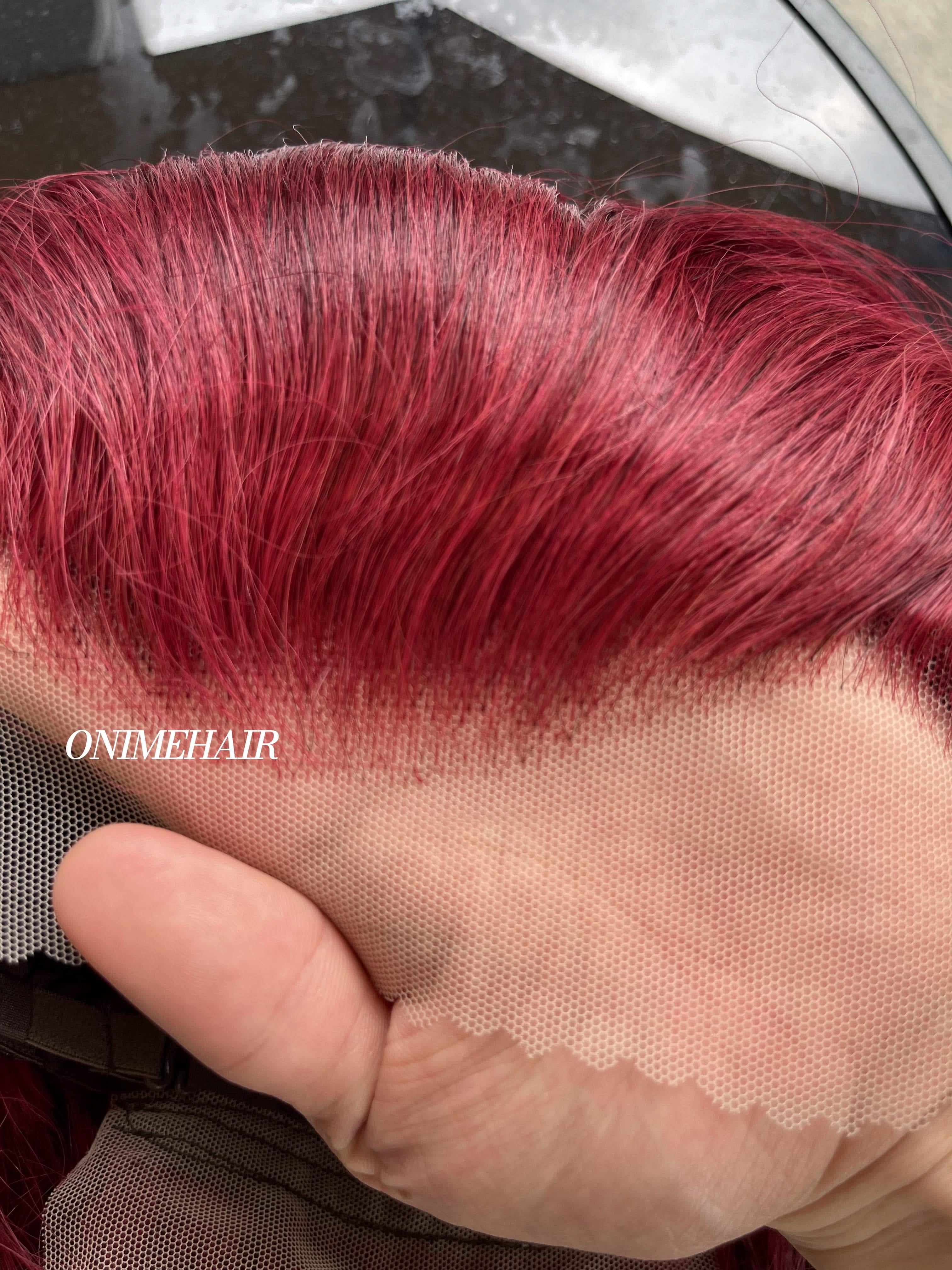 #99J/4 Rose Wavy Frontal Transparent 13X4  Lace - Onime Hair
