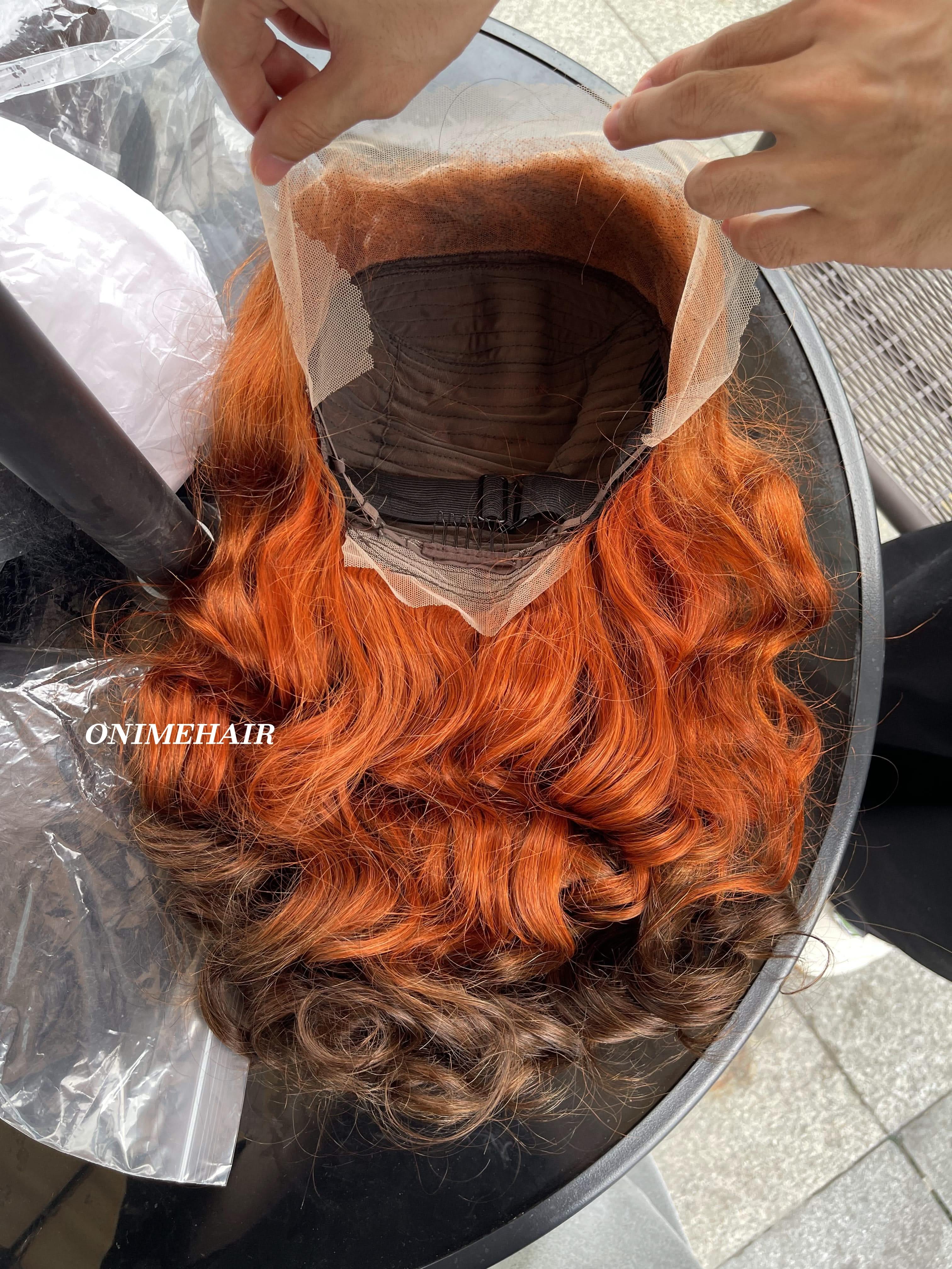 #350/4 Rose Wavy Frontal Transparent 13X4  Lace - Onime Hair