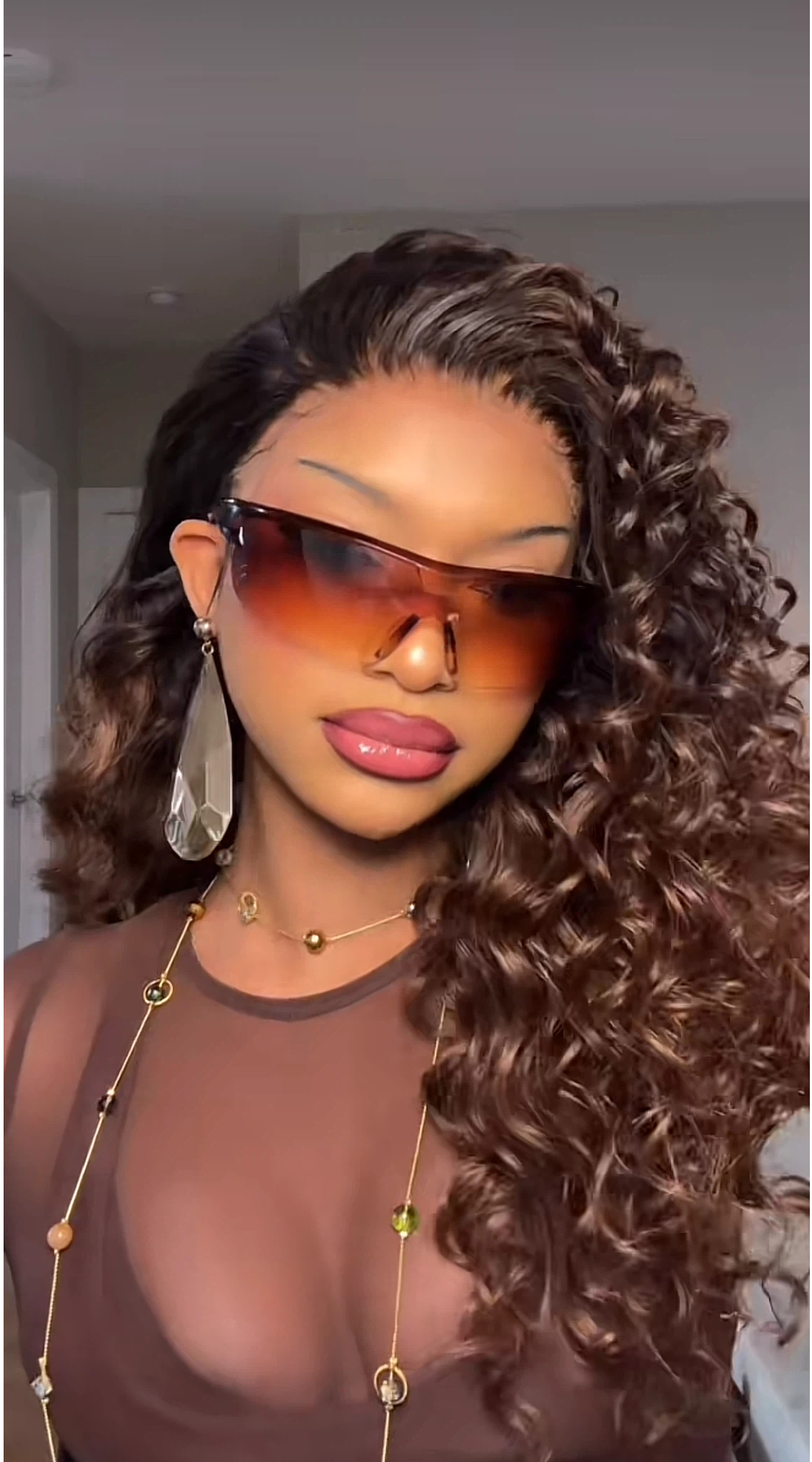 Wear And Go Glueless Wig Pre-Plucked Honey Blonde Curly Wig Human Hair Lace Front Wig 13x4 Highlights Afro Wig For Black Women