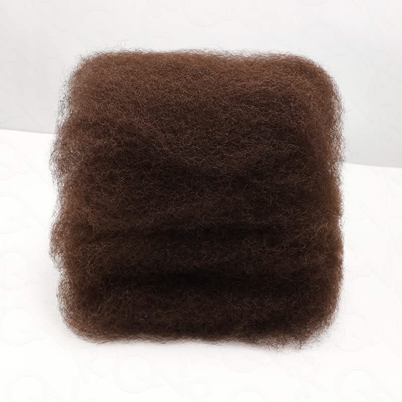 Onimehair™ Dark Brown Afro kinky Bulk Hair Extensions For Braiding Dreadlock Human Hair - Onime Hair