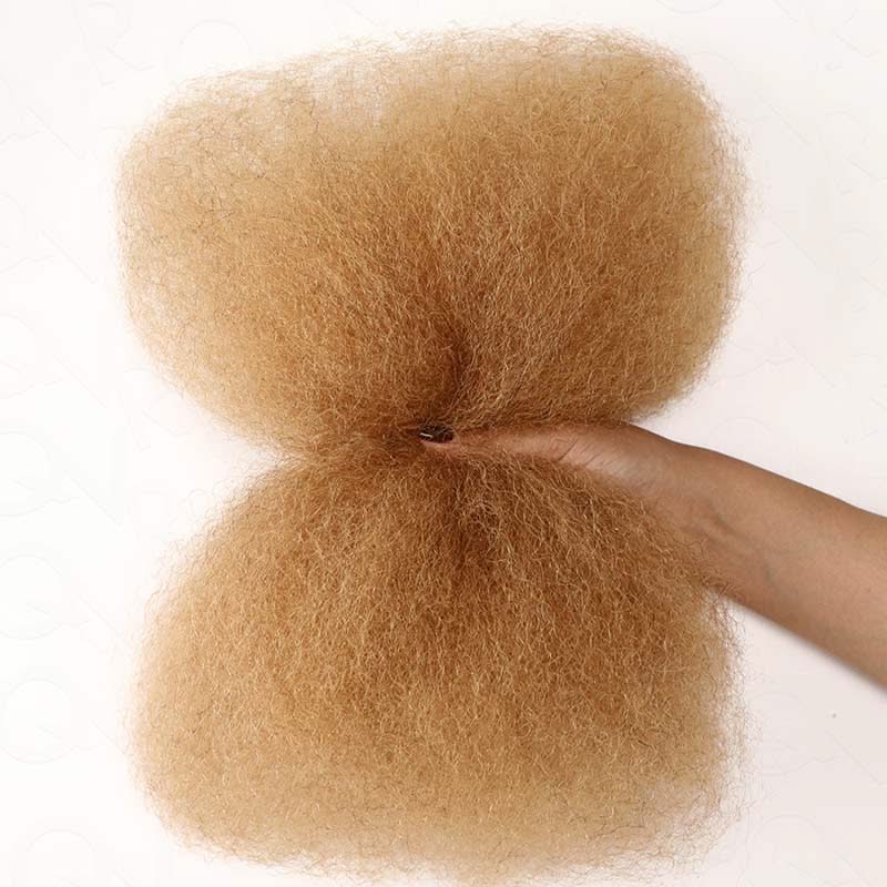 Onimehair™ Honey Blonde Color Afro kinky Bulk Hair Extensions For Braiding Dreadlock Human Hair - Onime Hair