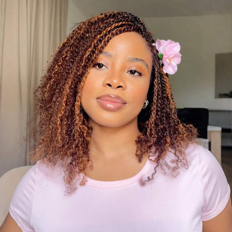 Onimehair™ #4+#30 Two Colors Afro Kinky Bulk Human Hair For Braiding DreadLock - Onime Hair