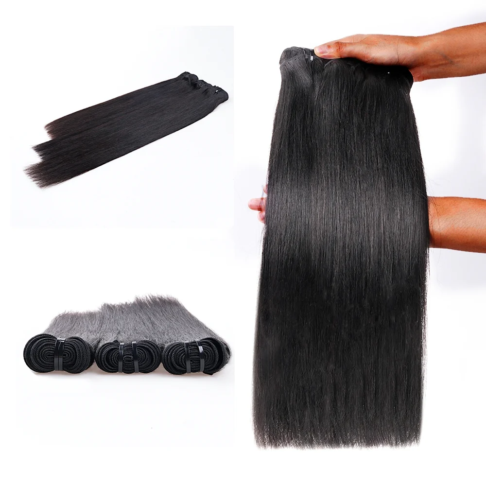 Onime Virgin Hair Bundles Yaki Straight 3pcs Hair Wefts Human Hair