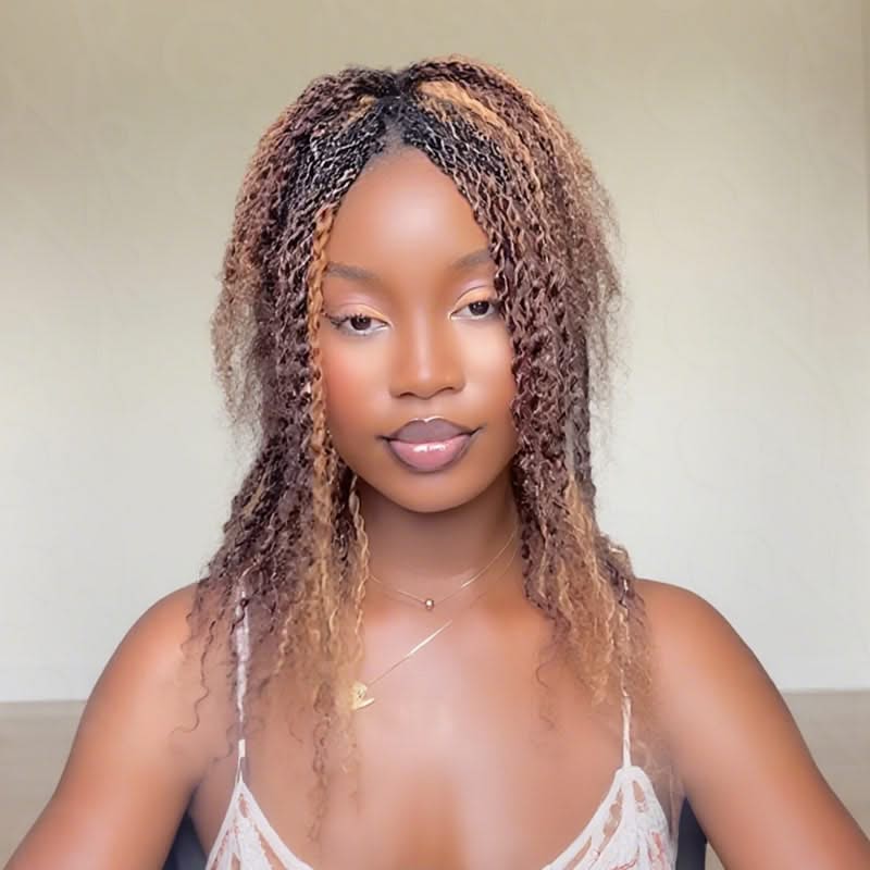 Onimehair™ #P4/30/27 Color Afro Kinky Bulk Human Hair For Braiding Dreadlock Hair - Onime Hair