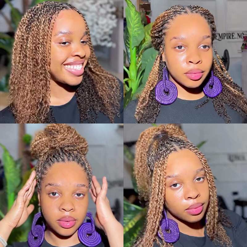 Onimehair™ #P4/30/27 Color Afro Kinky Bulk Human Hair For Braiding Dreadlock Hair - Onime Hair