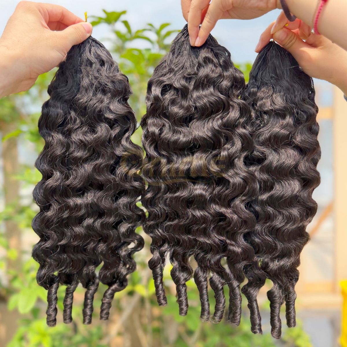 16A Burmese Water Curly Human Crochet Hair Soft Natural Texture - Onime Hair