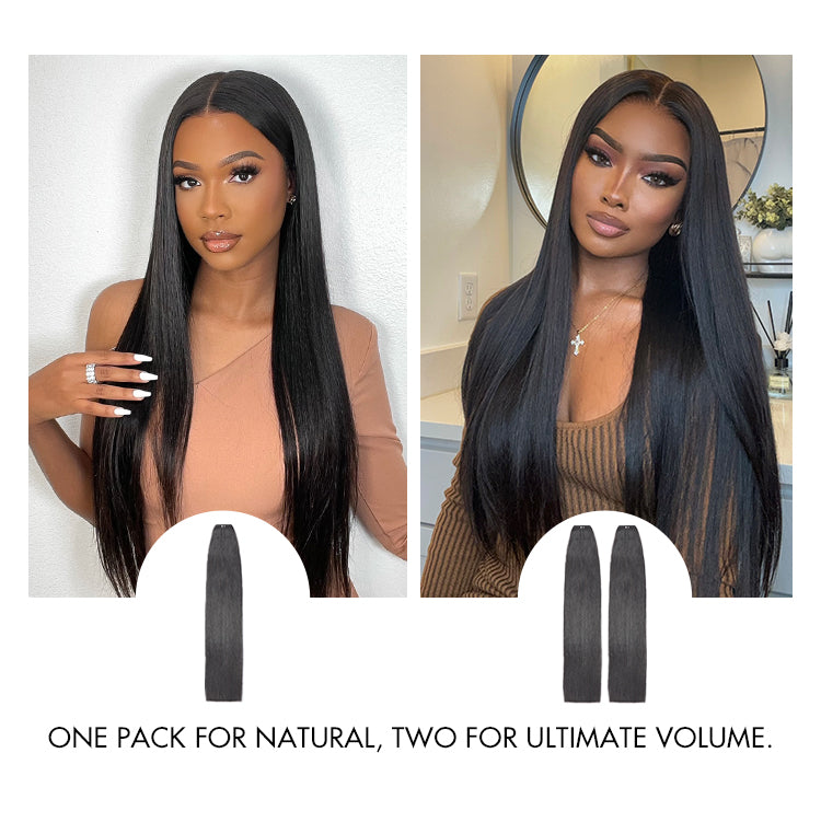Body Wave Invisible Edge Clip in Hair Extensions Human Hair 110g 6pcs with Free Gift-25