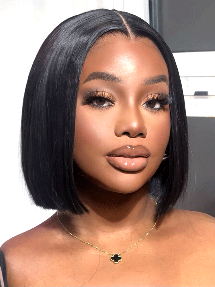 Onimehair™ 13x4 HD Lace Glueless Bob Wigs Wear Go Pre Cut Lace Human Hair Wigs - Onime Hair