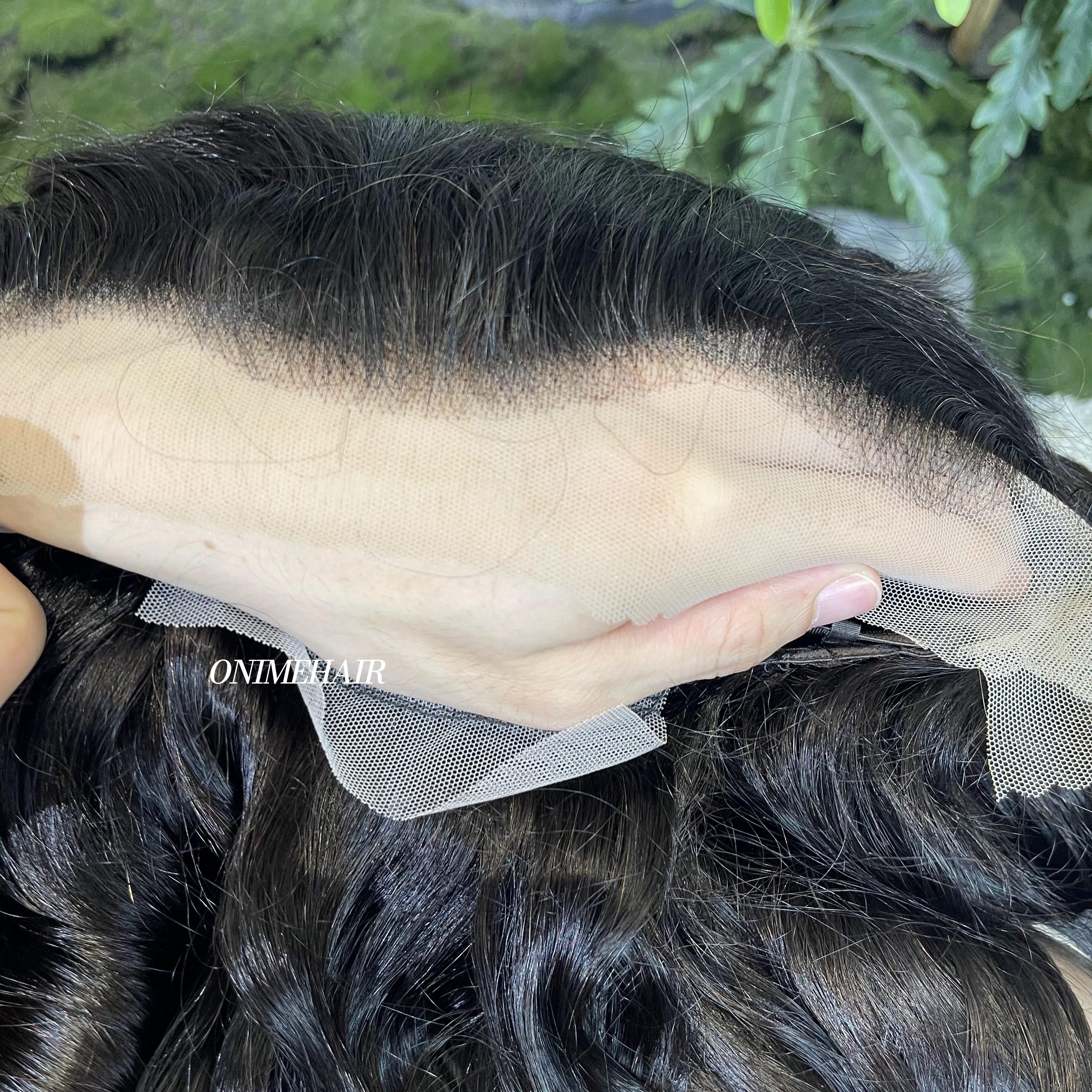 #1B Egg Roll Frontal Transparent 13X4  Lace - Onime Hair