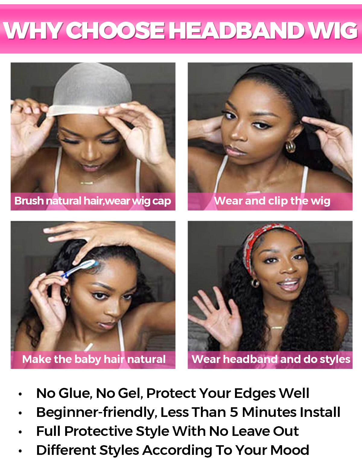 Headband Wig