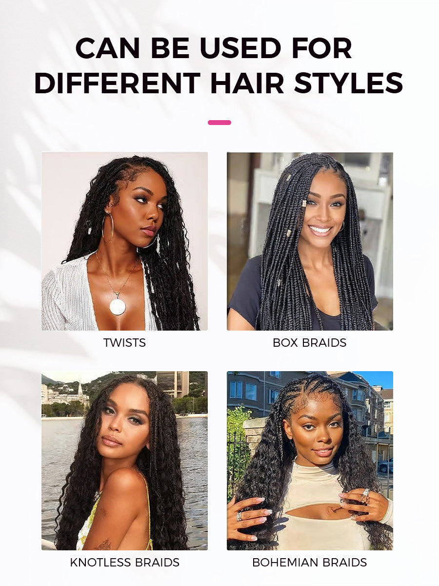 Lashey Human Hair Bulk Kinky Curly for Boho Braiding