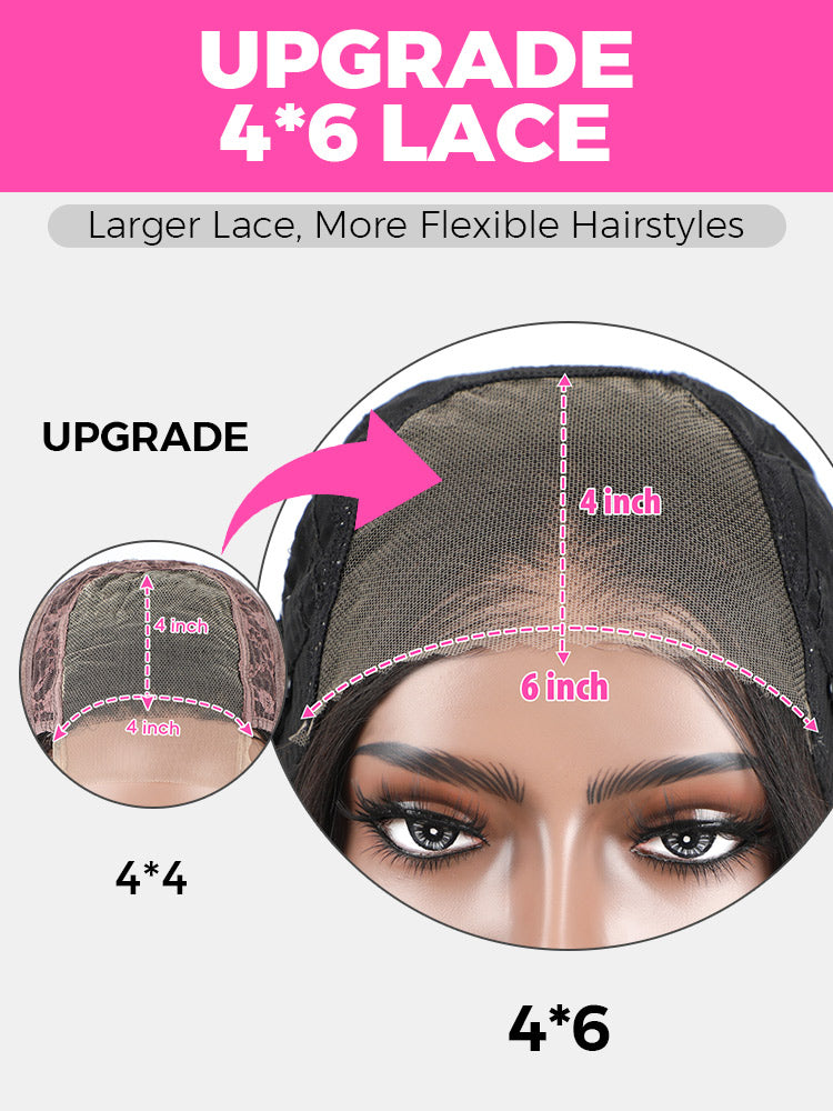 Onimehair™ Pre-style Finger Coily 250% Thick Curls Wear Go Glueless Wig 6x4 Pre-cut HD Lace Wig Pre-plucked