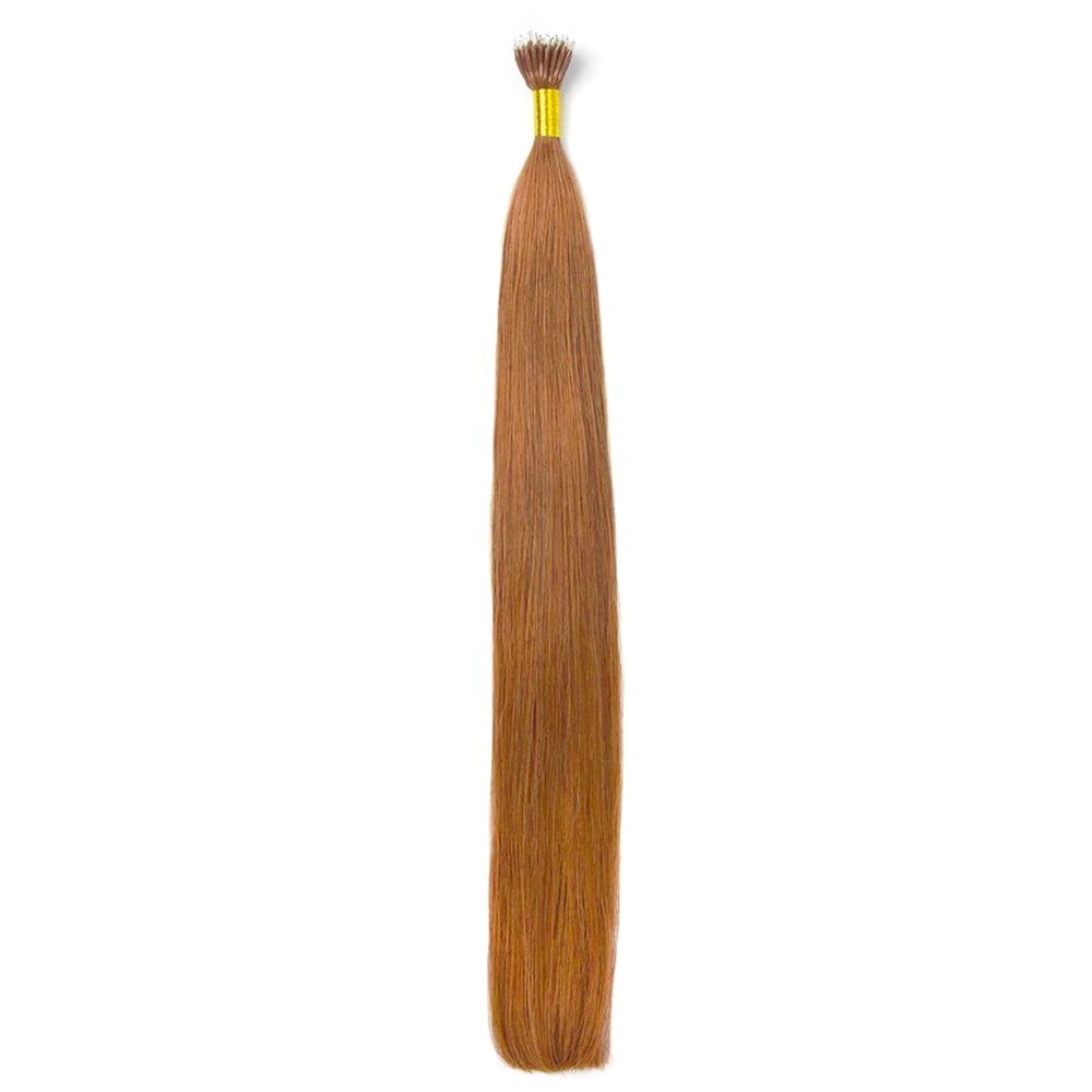Light Auburn (#30) Nano Ring Hair Extensions