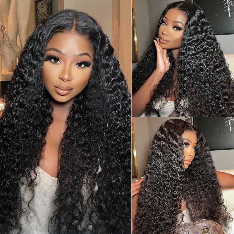 300% Density Long Curly 13x4 Lace Front Pre Everything Wig Glueless HD Transparent Lace 100% Virgin Human Hair Wigs – Amanda Hair