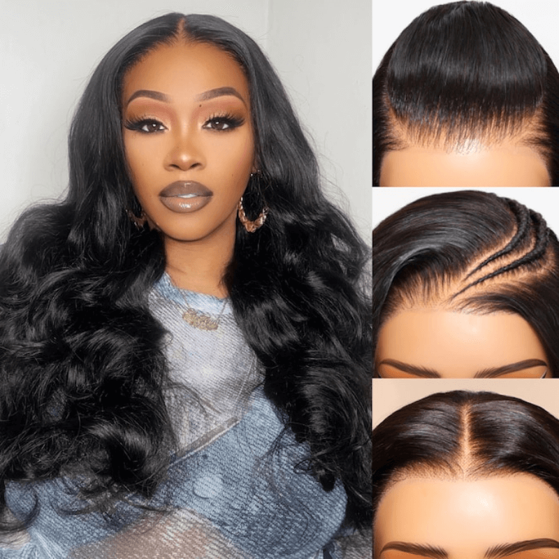 Onimehair™ Pre Everything Body Wave 7x5 Glueless Lace Closure / 13x6 Lace Front Wigs HD Transparent Lace Human Hair Beginner friendly Flash Sale