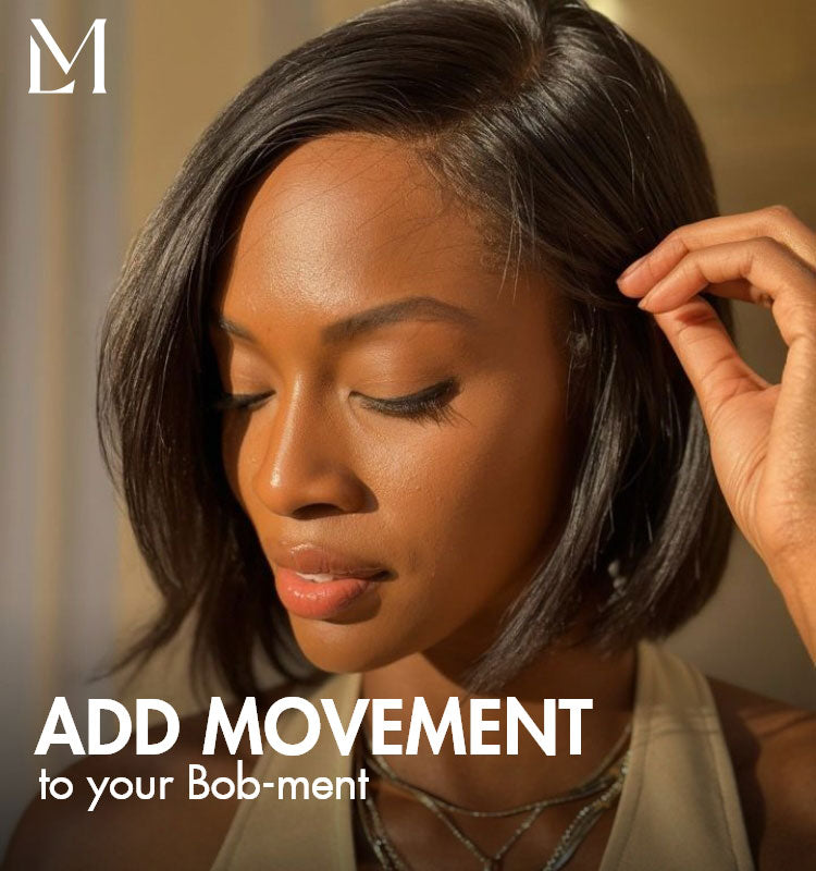 Layered Cut Yaki Straight Left C Part Glueless Minimalist HD Lace Bob Wig Ready to Go