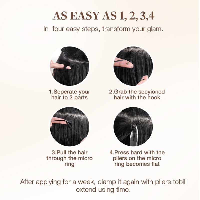 Chocolate Brown (4A) I-Tip Hair Extensions 50g